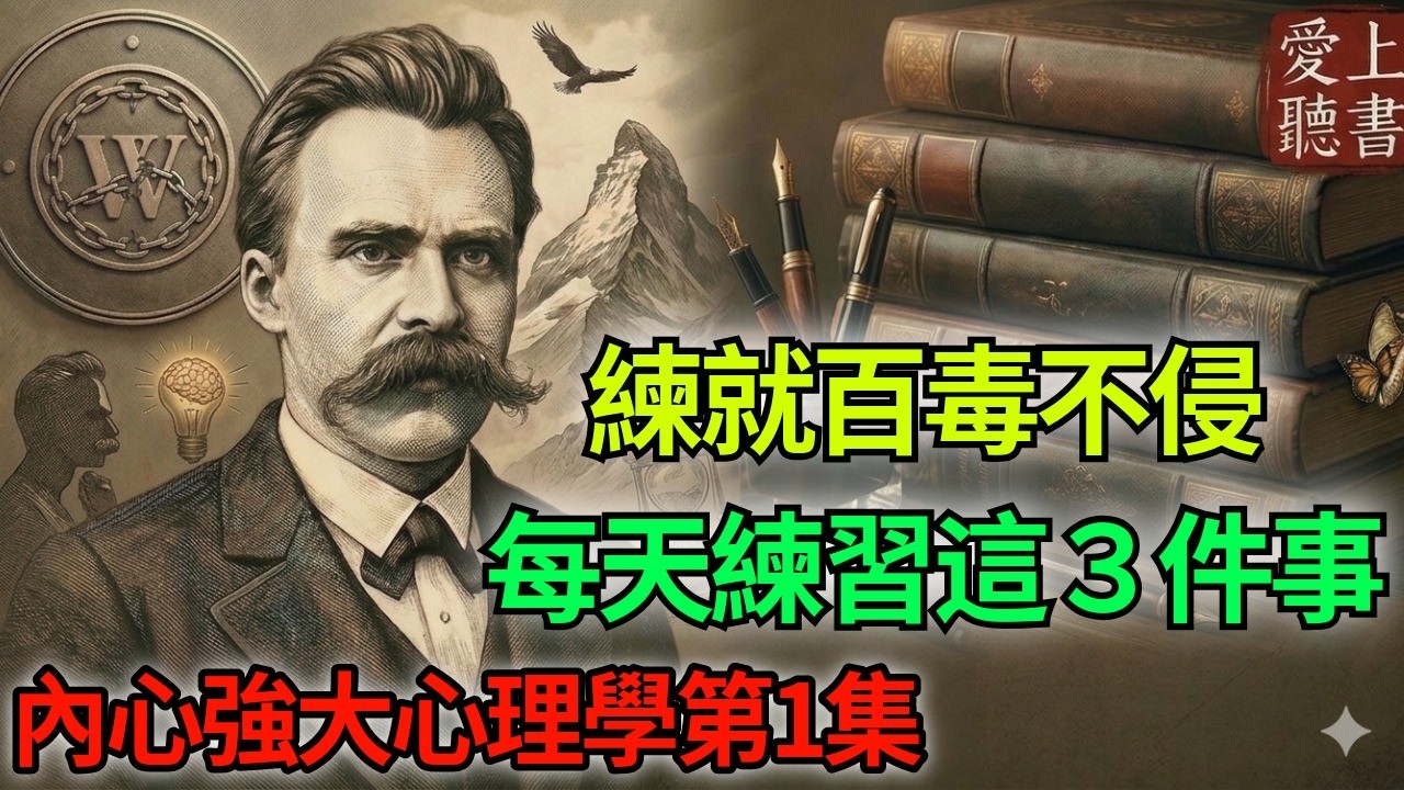 內心強大的心理學 × 尼采智慧｜幸福不是追來的，是這樣練出來的｜聽書｜#有聲書#心理學