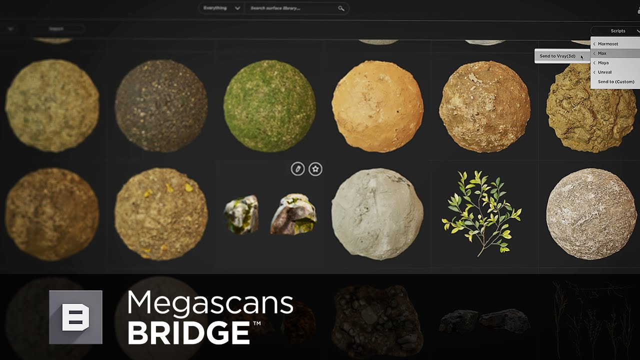 Megascans Bridge Tutorial