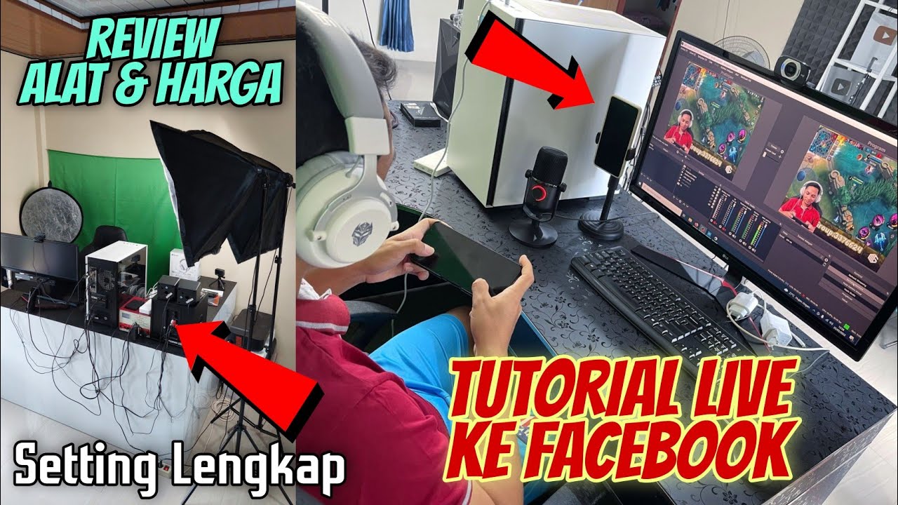 10 Peralatan Live Streaming Facebook lengkap Cara Setting