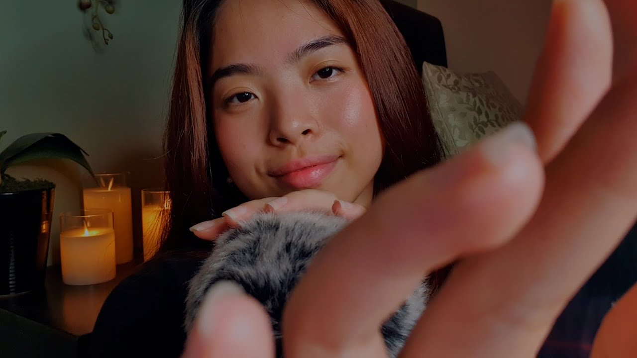 ASMR Slowly Sweeping My Hands Over You To Make You Sleepy 💤 with Fluffy Mic Touching (No Talking)