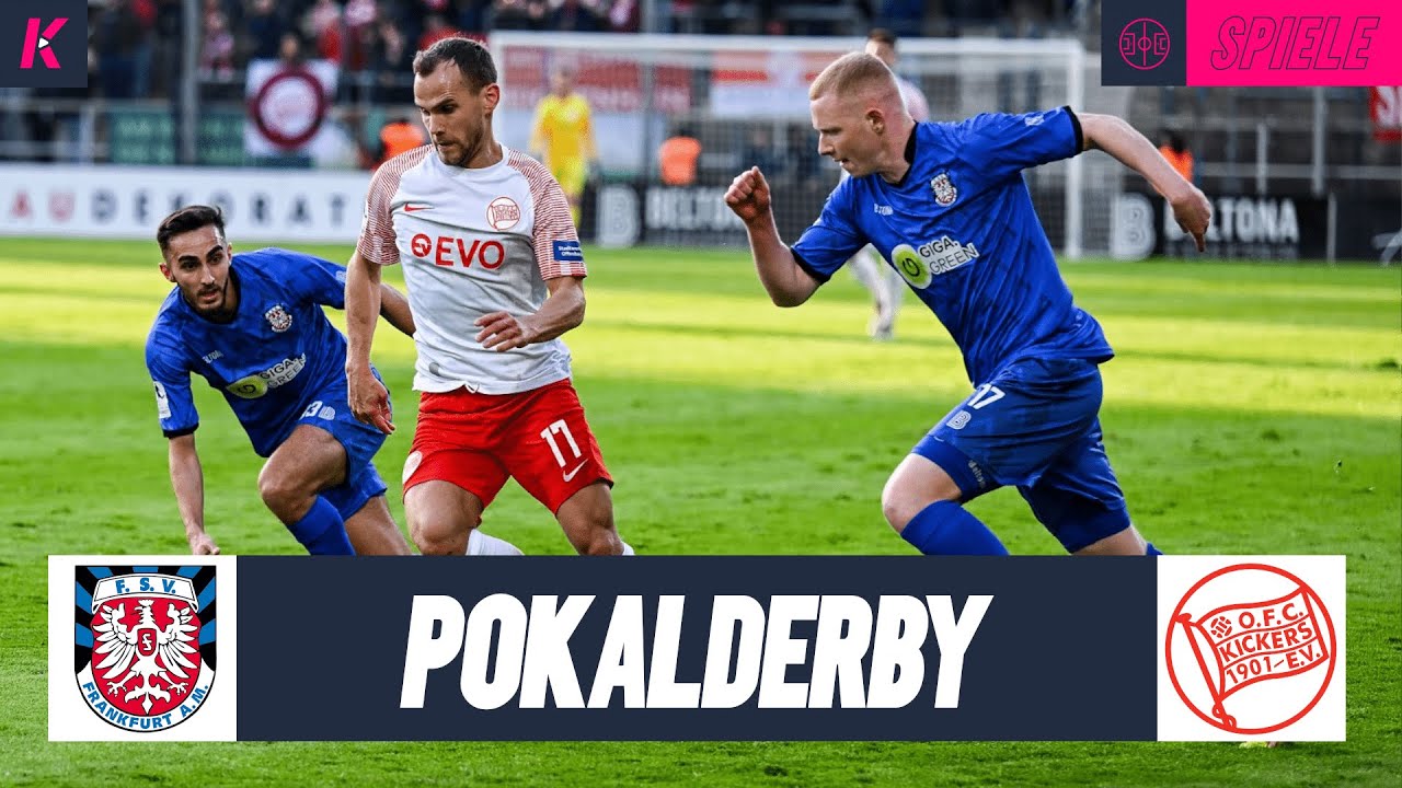 Packendes Halbfinale! Traumtor entscheidet das Hessenpokal-Derby | FSV Frankfurt - Kickers Offenbach