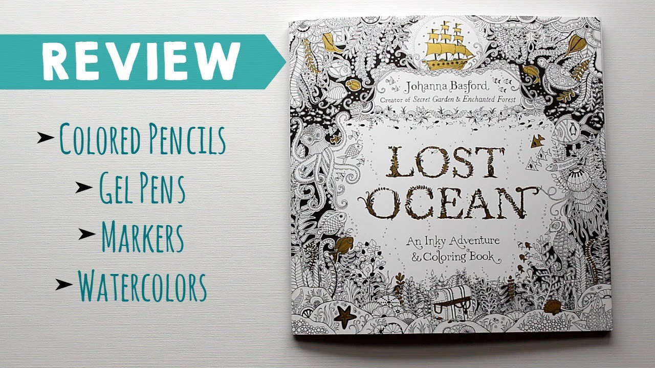 Lost Ocean by Johanna Basford Coloring Book Review