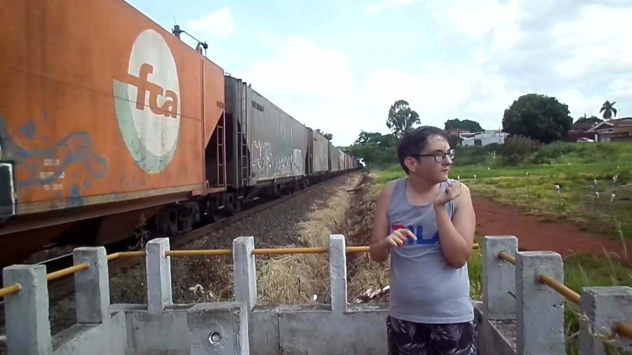 TREM  VLI  VAZIO     2 LOCOMOTIVAS, GT LARANJA E LOCOTROL MOGI GUAÇU