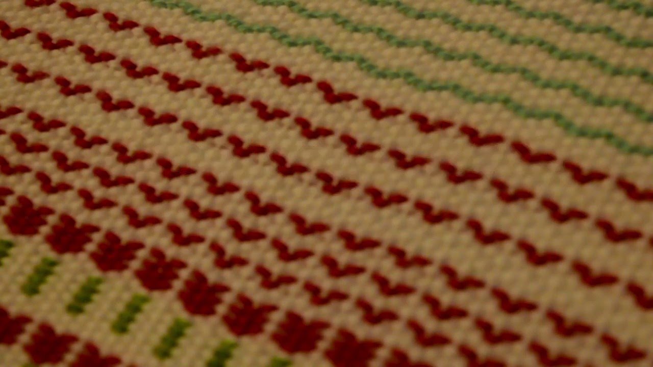 Krokbragd birds on a rigid heddle loom