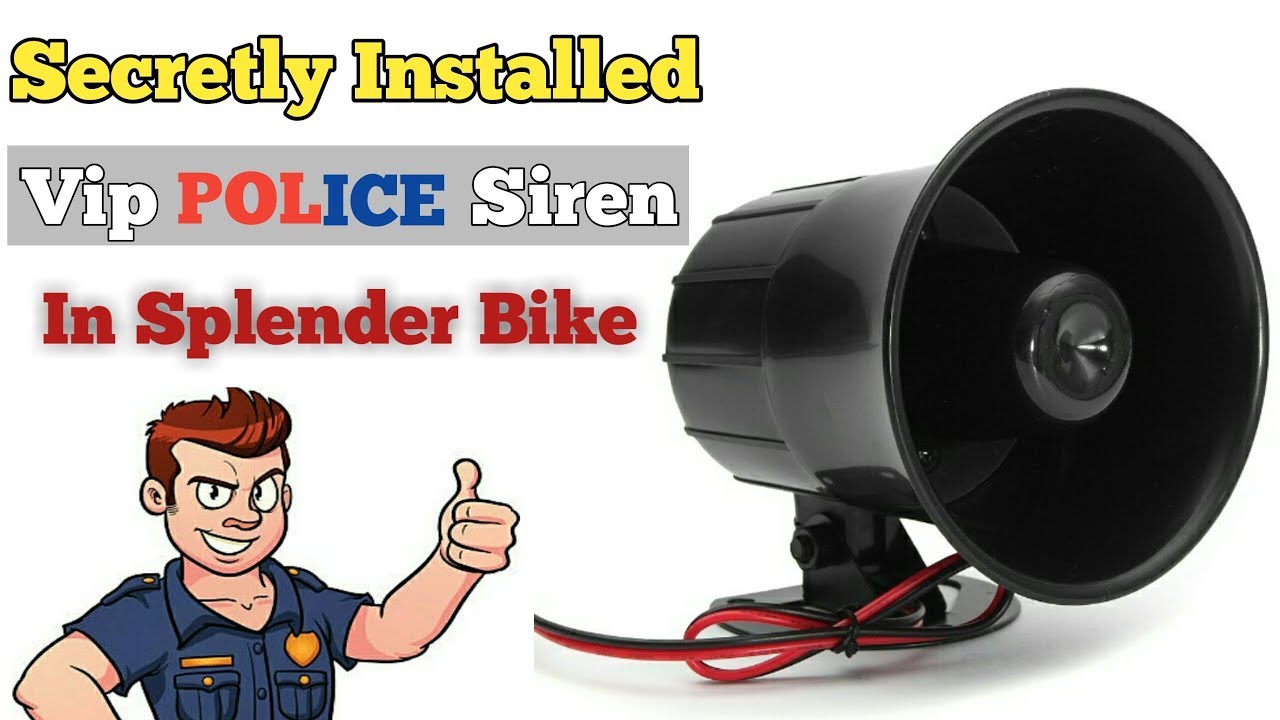 How to install V.I.P police siren in any scooter & bike | Secretly | In Hindi 2019