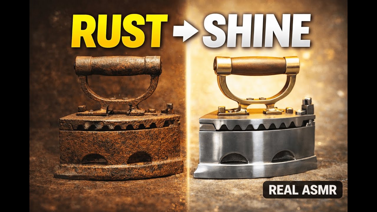 From Rust to Perfection – Charcoal Iron Restoration (ASMR)