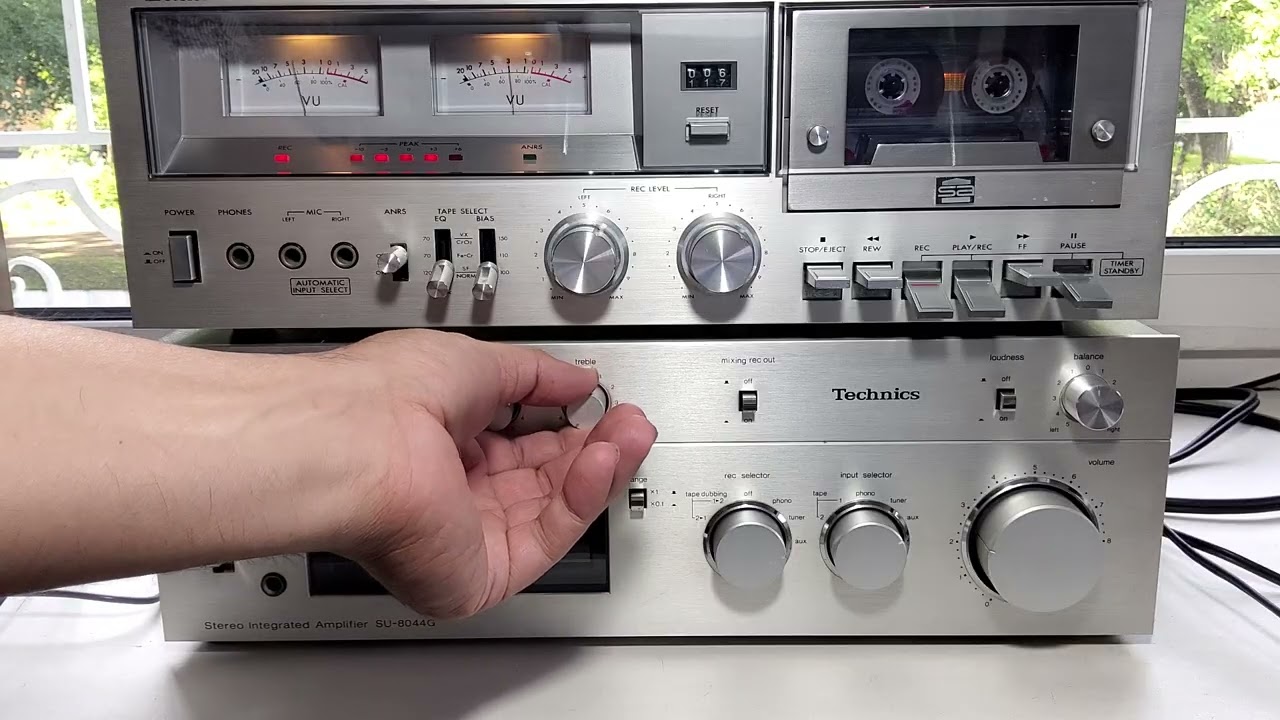 Technics SU-8044G демонстрация работы после обслуживания.