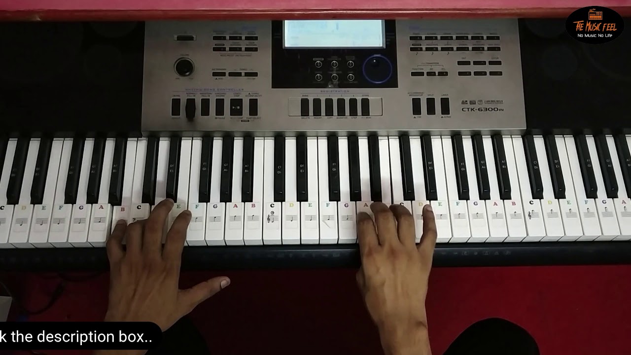 Mujhe Neend Na Aaye Mujhe Chain Na Aaye | Easy Piano Tutorial | Aamir Khan & Madhuri Dixit