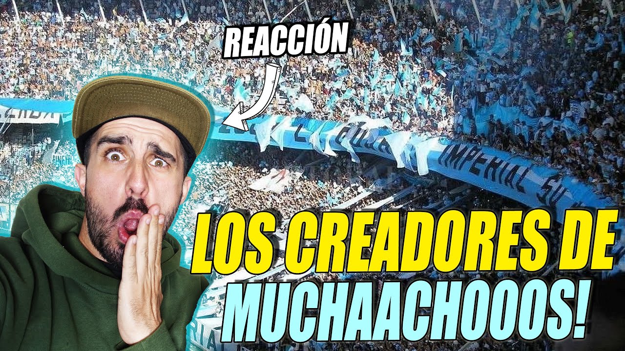 EXTRANJERO REACCIONA al CANTICO ORIGINAL de MUCHACHOS de RACING CLUB de AVELLANEDA 🇦🇷