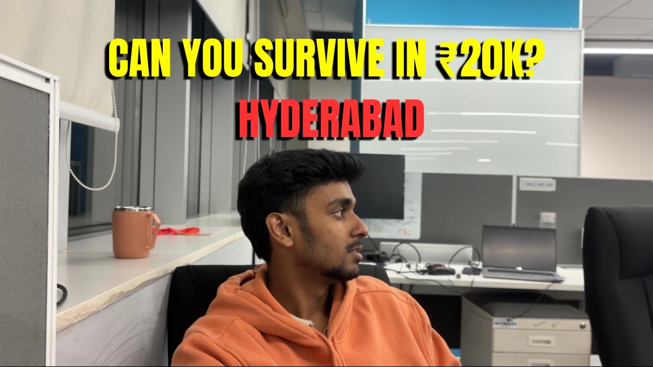 Can You Survive in ₹20,000 in Hyderabad? | Fresher Monthly Budget 💸