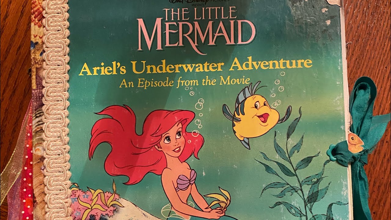 Junk Journal Flip Through! A Little Golden Book! The Little Mermaid!
