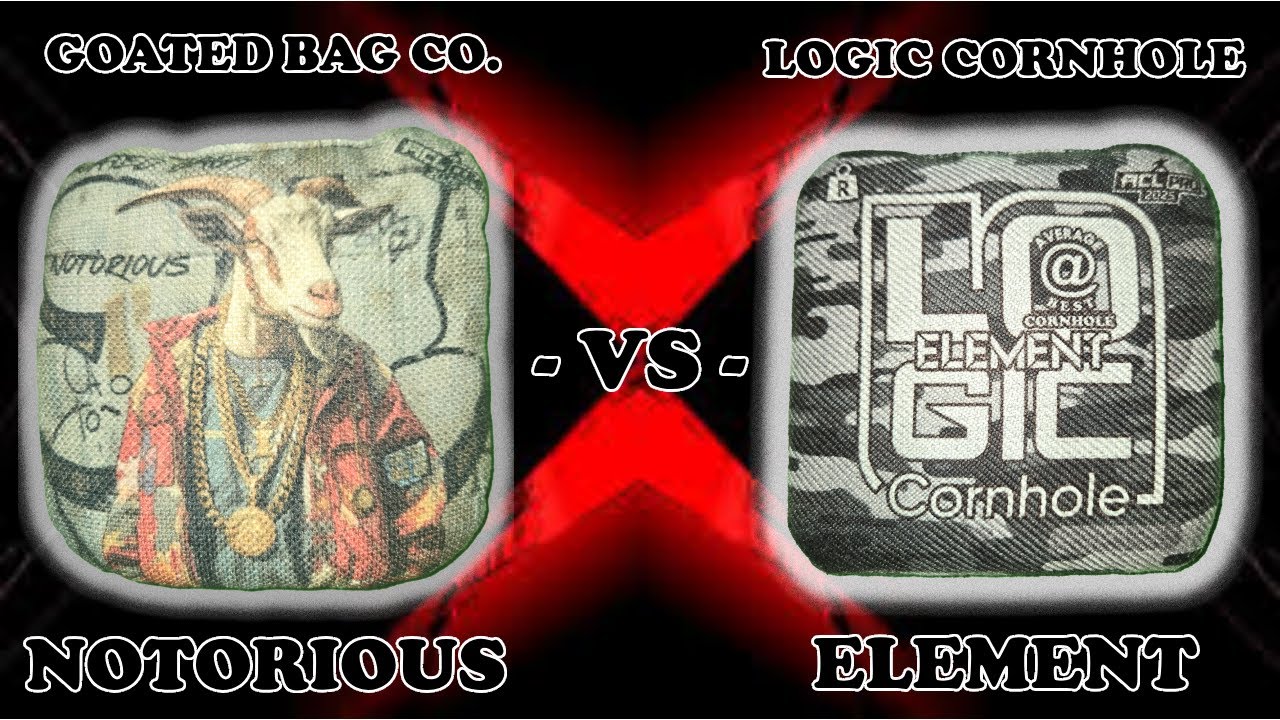 Goated Bag Co. Notorious and Logic Cornhole Element Compared