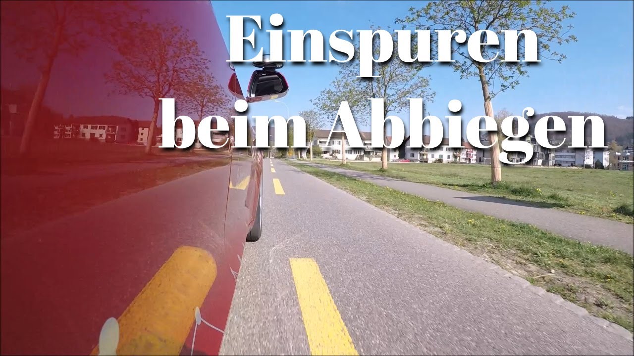 Einspuren beim Abbiegen