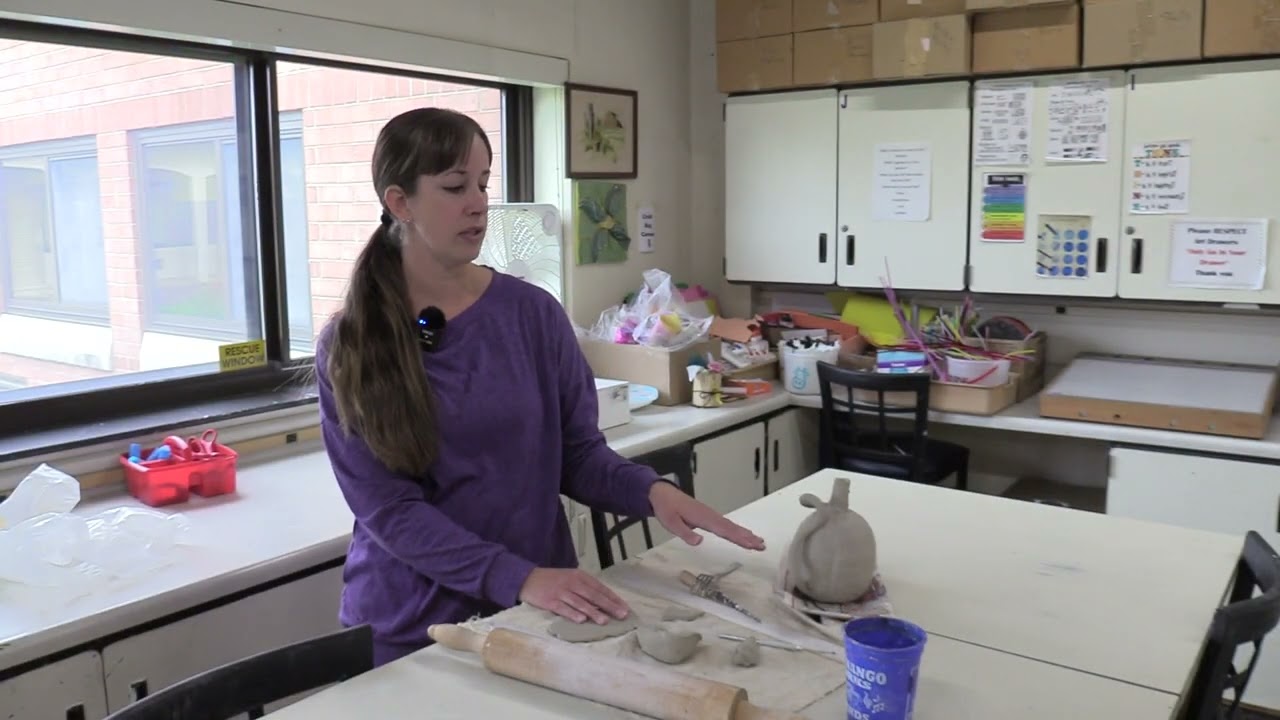 CF Middle School Art Project: Clay Pumpkins