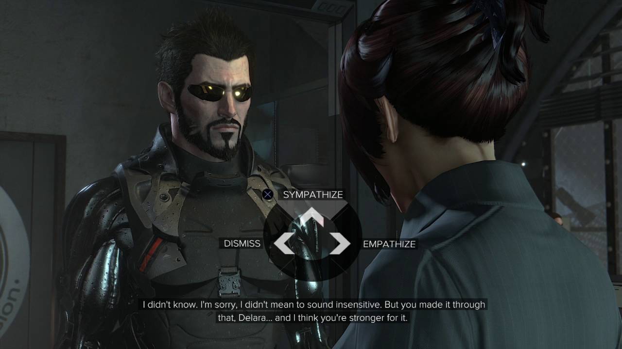 Deus Ex: Mankind Divided - Delara Auzenne 'Work With Me' (Inquire) Choice Dialogue at TF-29 HQ
