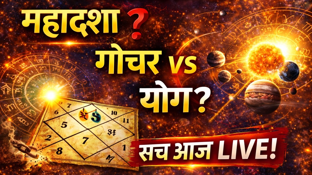 महादशा, गोचर या योग – किसका महत्व ज्यादा? | LIVE