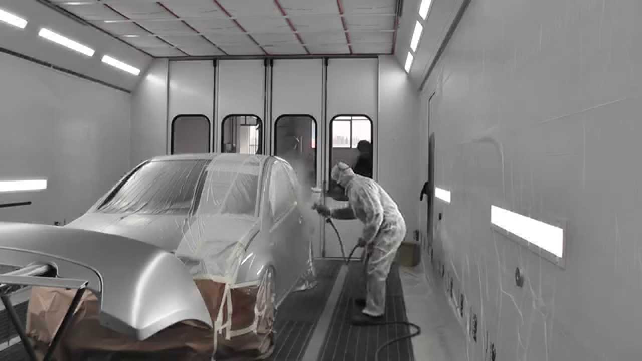 Nova Verta spray booth in action