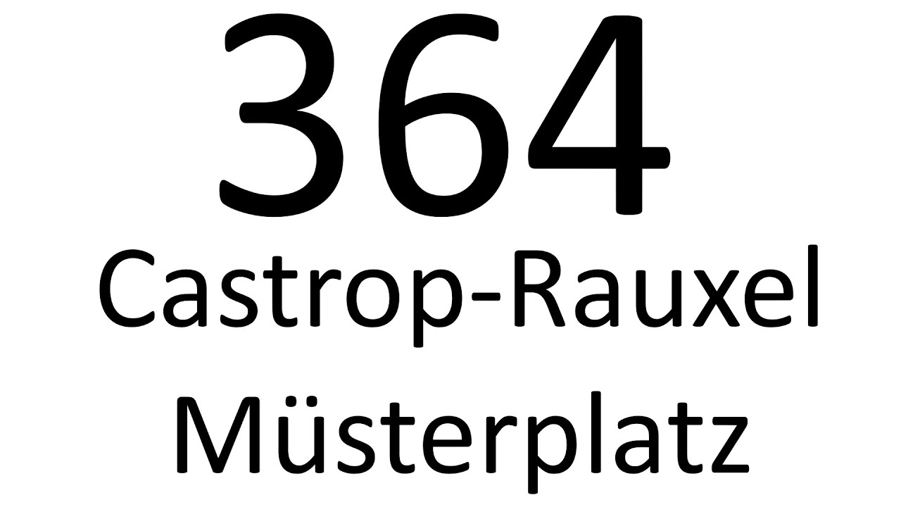 BOGESTRA 364 BO-Langendreer Sportplatz Paprnholz-Castrop Rauxel Münsterplatz