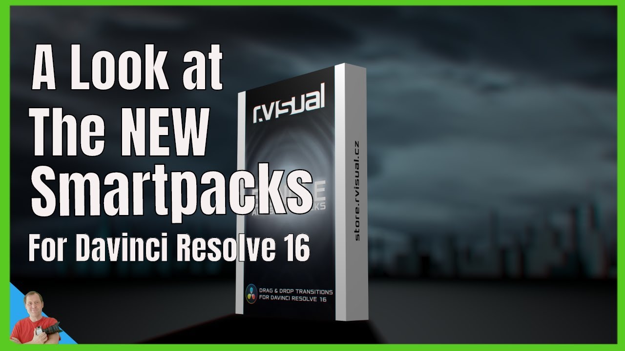 A Look at the ten new RVISUAL Transition smartpacks for Davinci Resolve 16