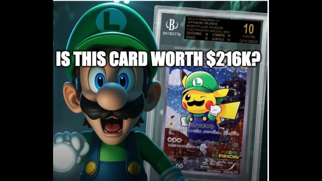Pokemon Luigi Pikachu BGS 10 Black Label Sells for $216K and Why I don't like BGS Black Label Cards!