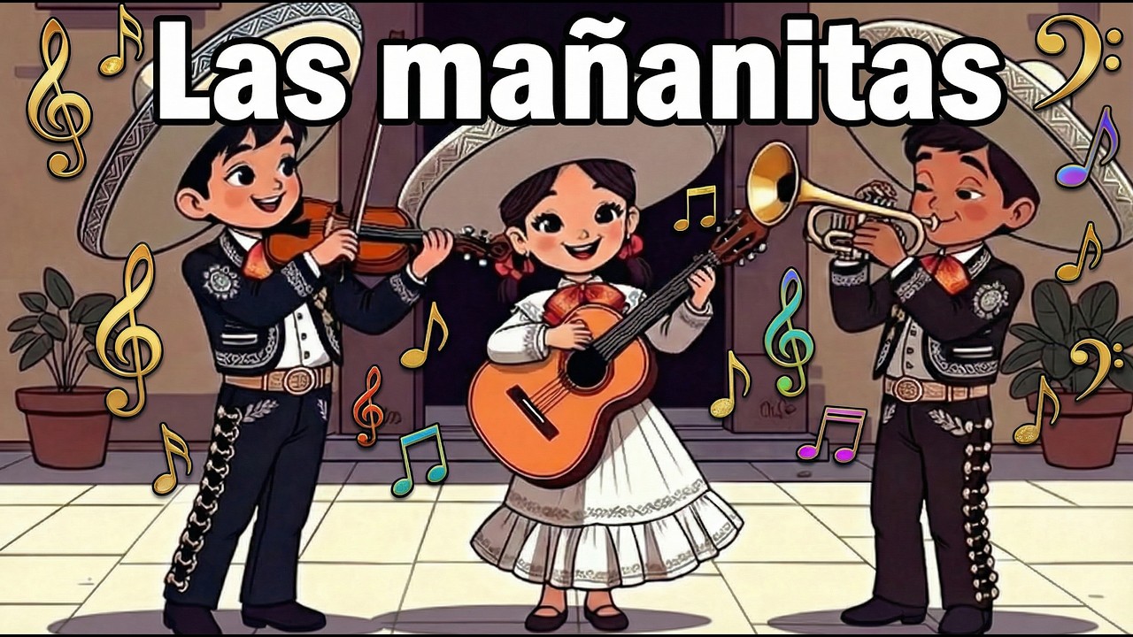 🎉 Las Mañanitas con bonita animación – Canción Tradicional Mexicana de Cumpleaños - Mariachis