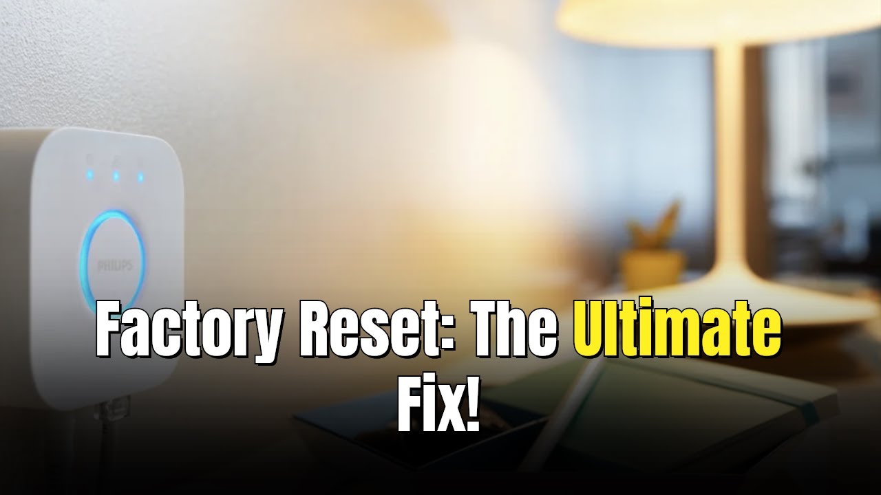 How to Factory Reset Your Philips Hue Smart Lights Before Moving