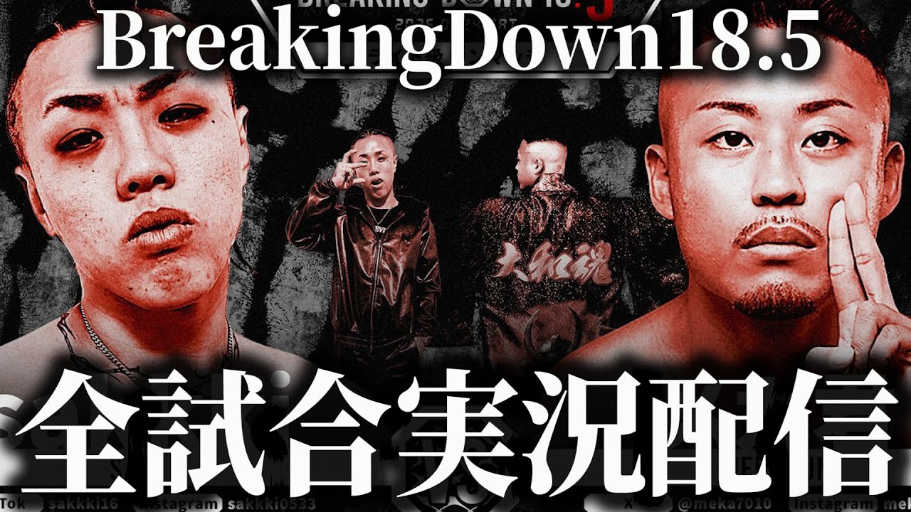 BreakingDown18.5 全試合実況配信 【ブレイキングダウン18.5試合】