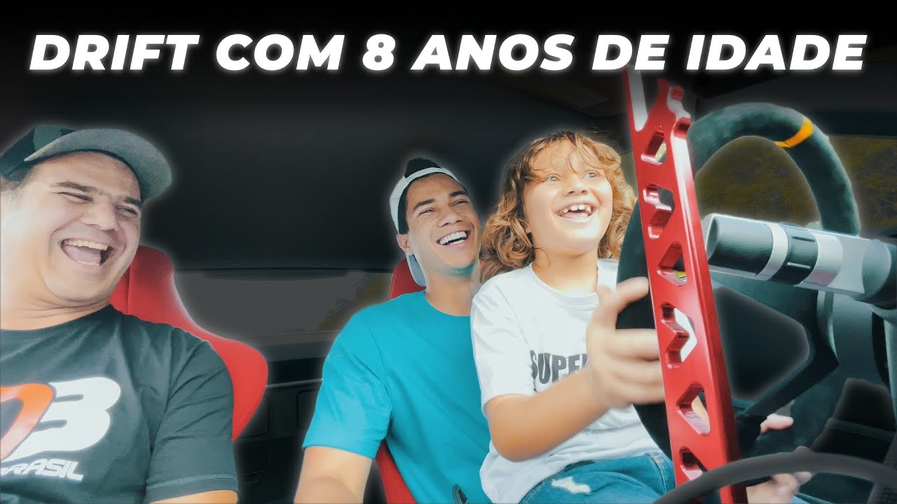 Meu irmão João Victor de 8 anos fez Drift pela primeira vez e surpreendeu a todos! ‹Diego Higa›