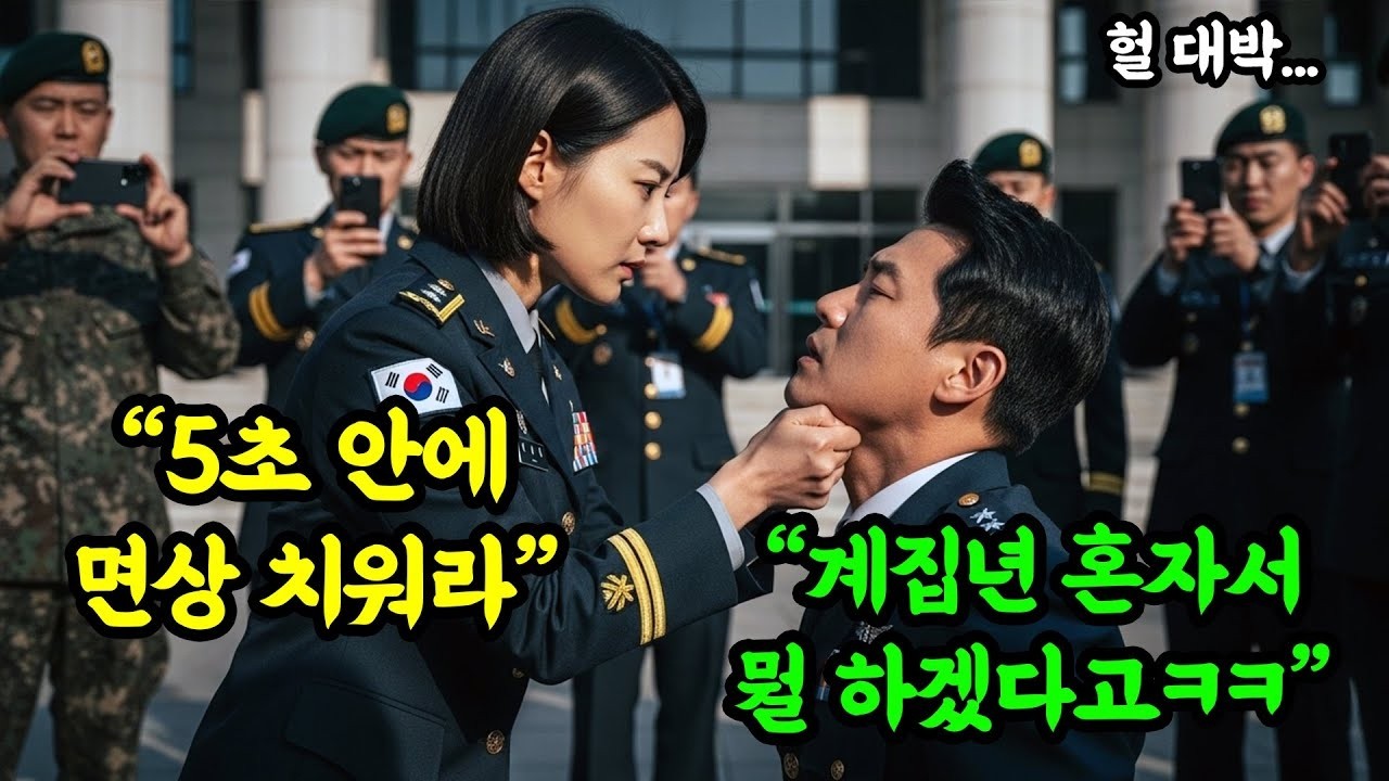 군 법원 앞, 여군에게 '무릎 꿇어!' 소리친 훈련 단장  잠시후 무릎을 꿇은건 훈련 단장이었습니다  #오디오북