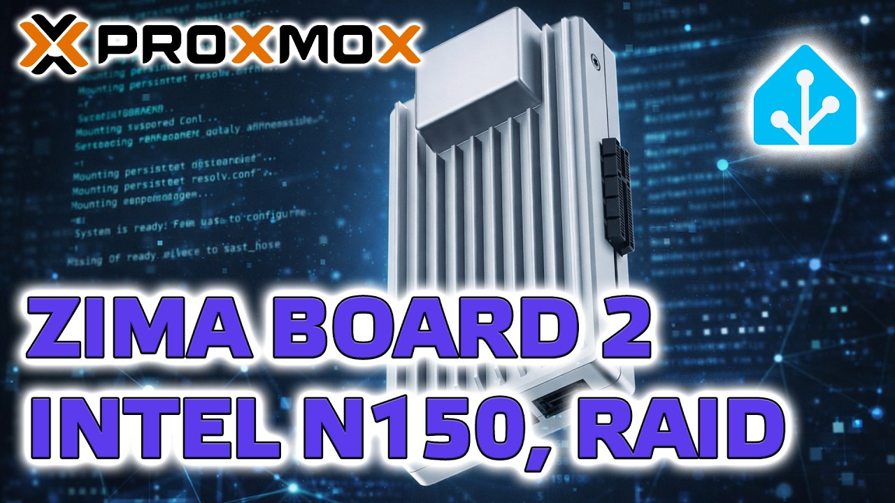 ZimaBoard 2 - miniPC на Intell N150 с PCIe, ставим Proxmox 9.1 и Home Assistant OS на RAID
