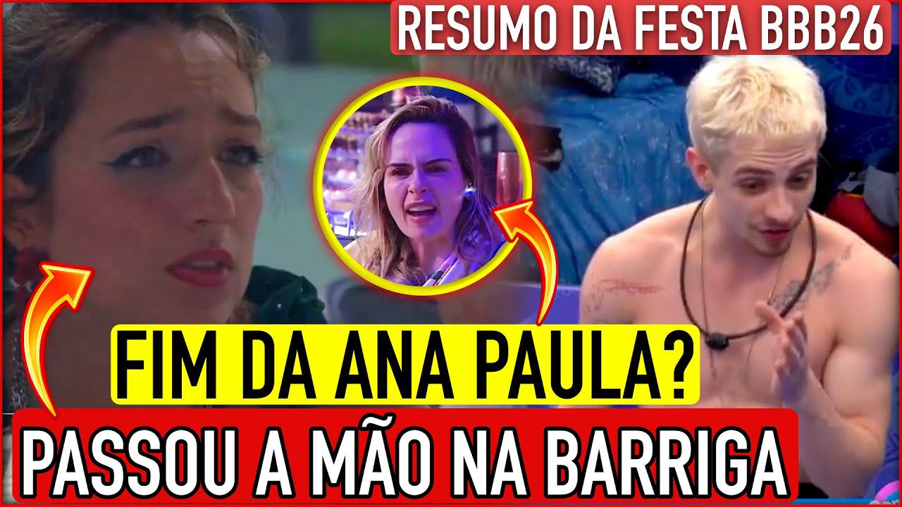 🔴FESTA BBB26 AO VIVO - TRETA AGORA POR CIGARRO!
