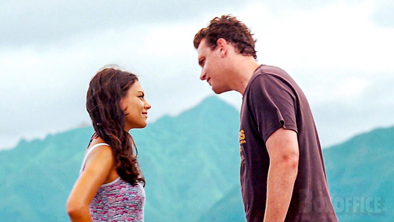 He tries to kiss her, she jumps off a cliff