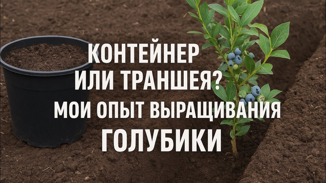 Куда лучше сажать голубику в контейнер или траншею, мой опыт.