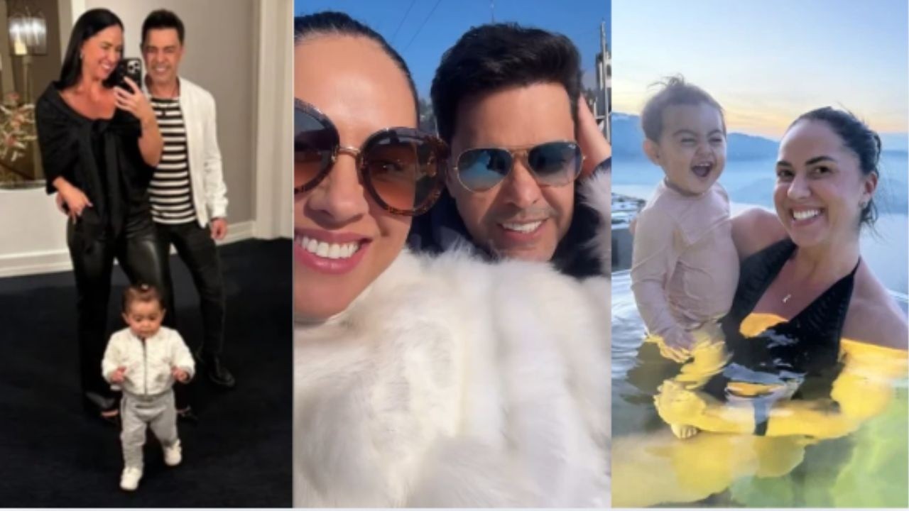 ZEZÉ DI CAMARGO E GRACIELE LACERDA CURTINDO NA SUIÇA
