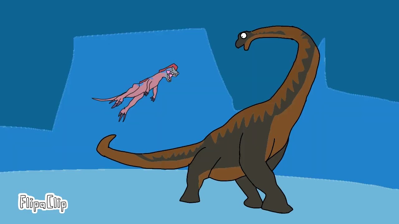 Dinosaurs battel Championship would s1: Brachiosaurus vs Megaraptor