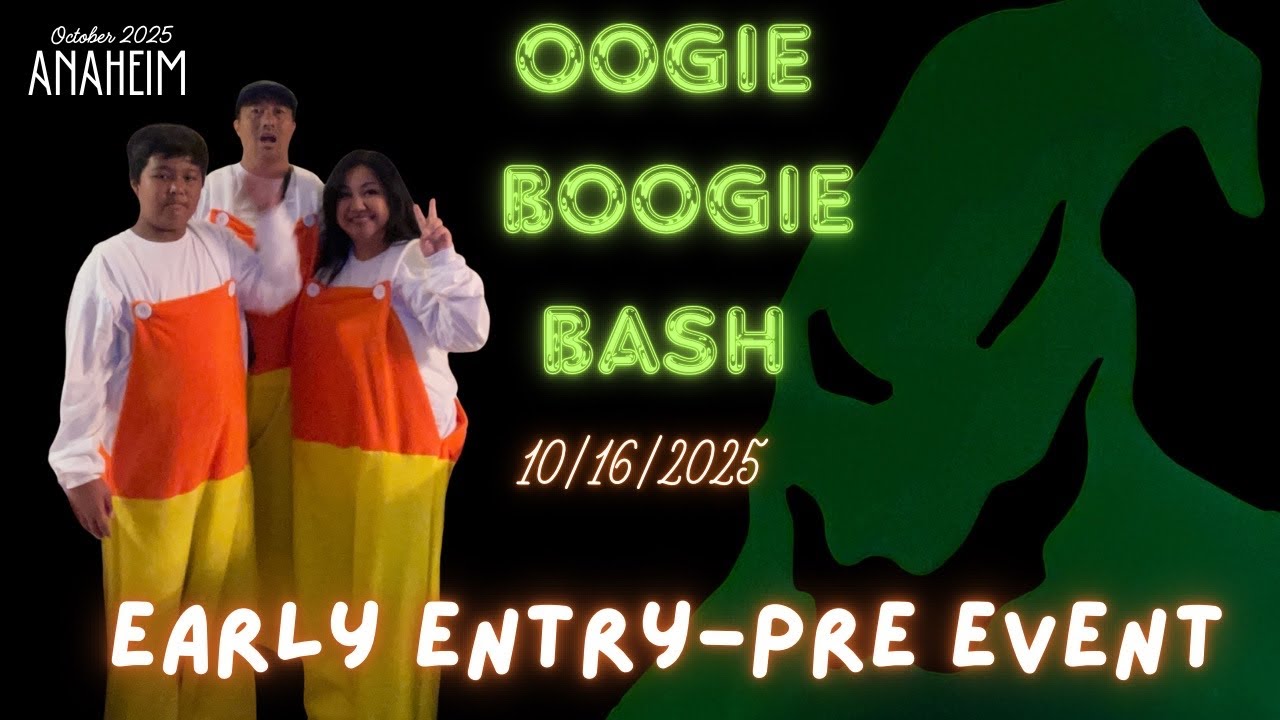 Oogie Boogie Bash 10/16/25 Walking to DCA's Oogie Boogie Bash 2025