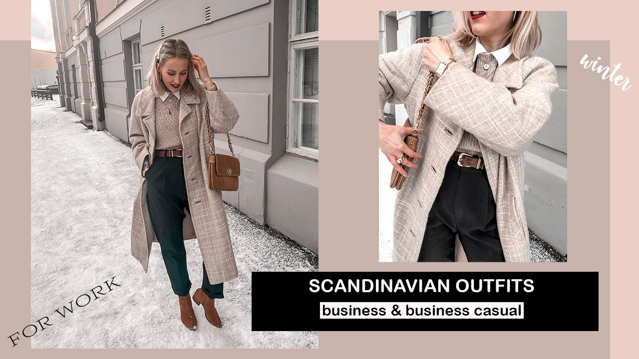 Scandinavian winter outfits for work 2020- business and casual | SandraEmilia
