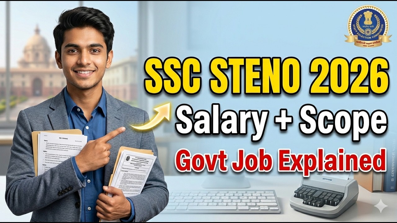 SSC Stenographer 2026 | Stenographer Job in India Explained Salary & Scope