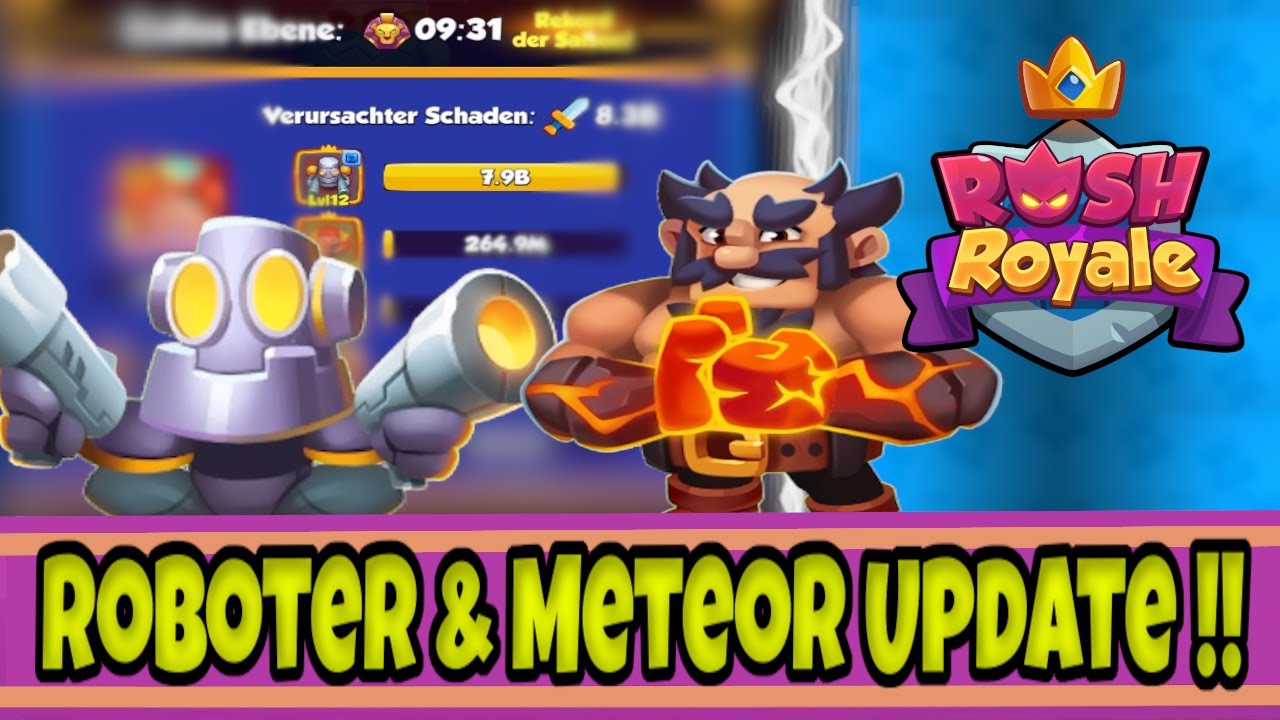 Rush Royale : Roboter & Meteor überarbeitet !  Wie weit kommen wir im Koop mit dem 