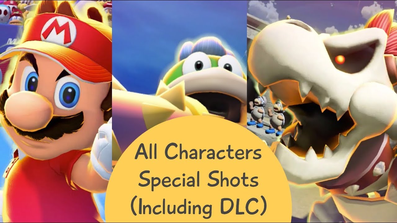 Mario Tennis Aces - All Characters Special Shots (Including DLC)