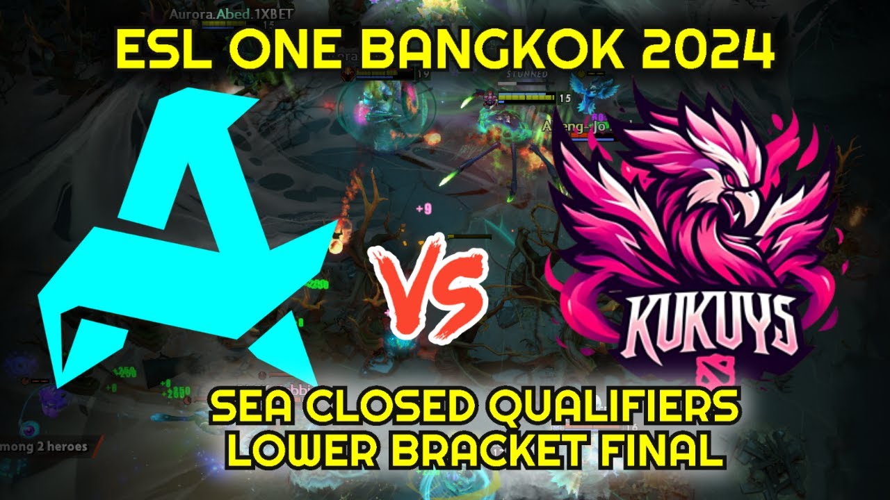 Aurora Gaming VS Kukuys - SEA Region Closed Qualifiers Lower Bracket Final - ESL One Bangkok 2024.