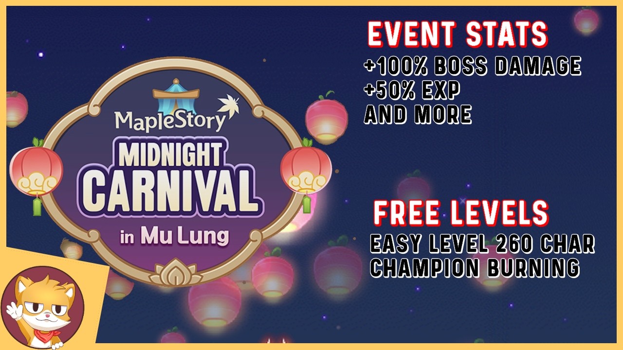 Midnight Carnival Events | WHATS IN IT FOR YOU? | MapleStory Global