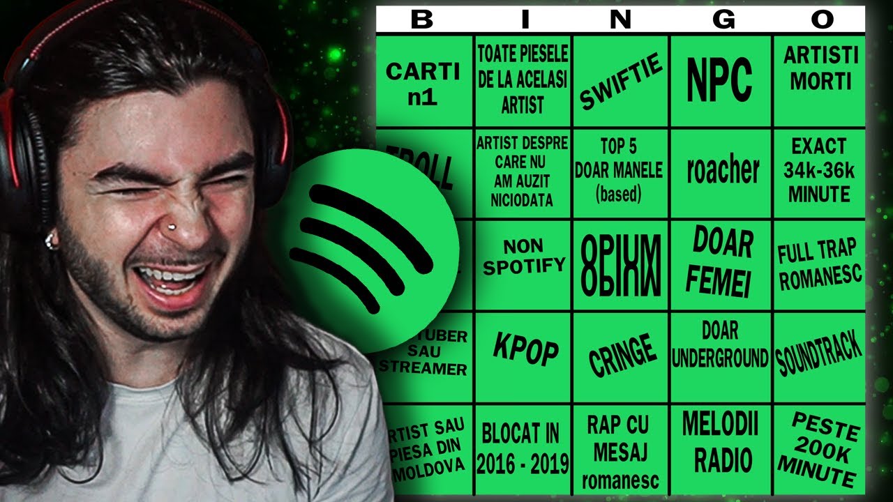 BINGO Spotify Wrapped 2025