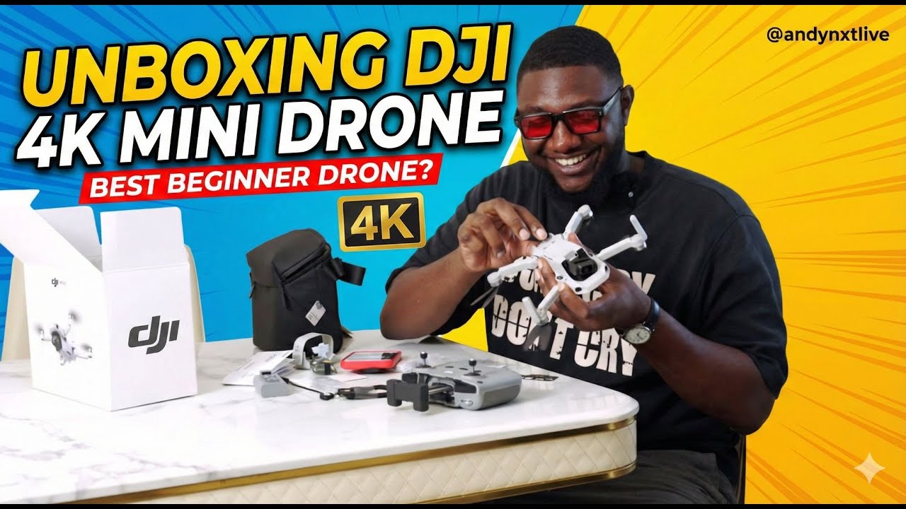 Unboxing the DJI 4k mini  Drone Review...My First drone