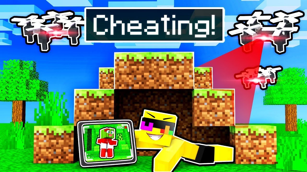 Использование СЕКРЕТНЫХ ДРОНОВ для ОБМАНА в прятках Minecraft!