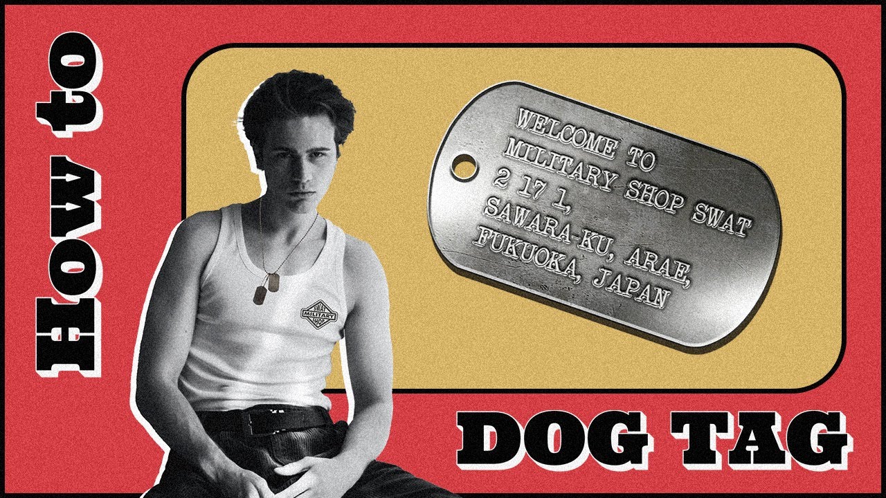 【か、かっこイイ🔥】スワットでドッグタグ作ってみた！