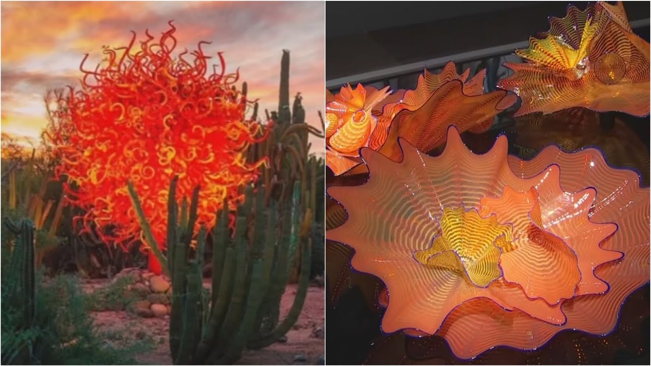 Chihuly exhibit at Desert Botanical Garden