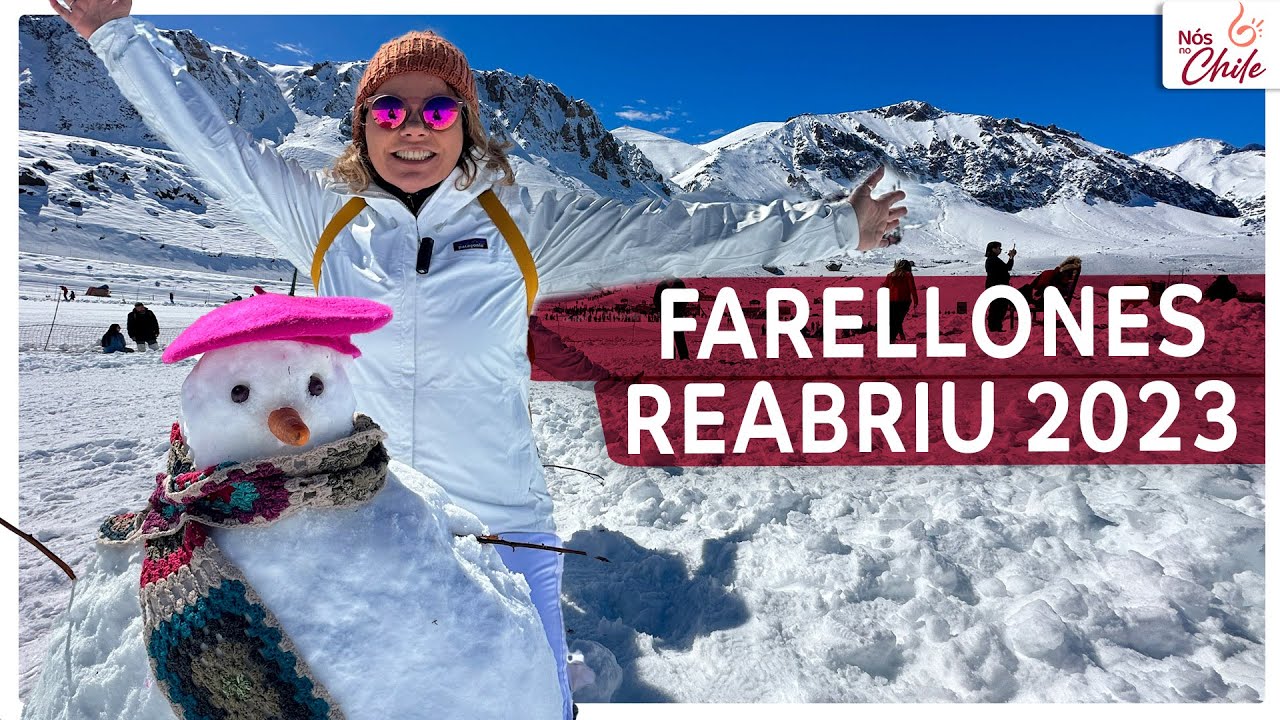 O parque FARELLONES reabriu e está CHEIO DE NEVE
