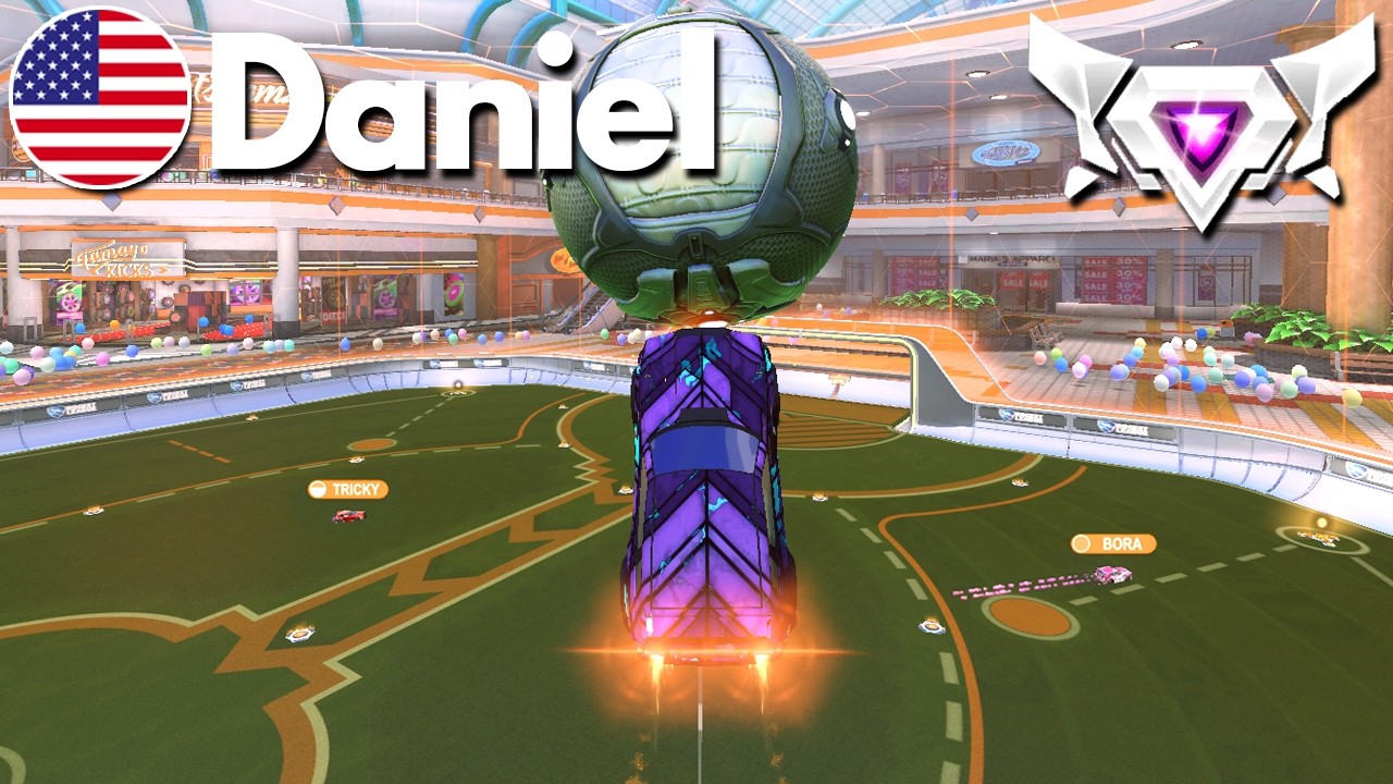 DANIEL has UNREAL CONTROL in Rocket League! (SSL 2v2)
