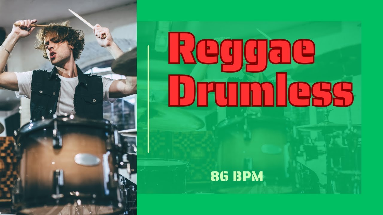 Drumless Track Reggae, No Drums Backing Track Reggae 86 BPM
